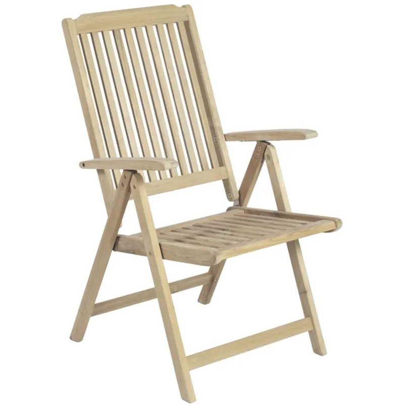 Top-Seller Hochlehner Solo, Teak, 5-fach verstellbar